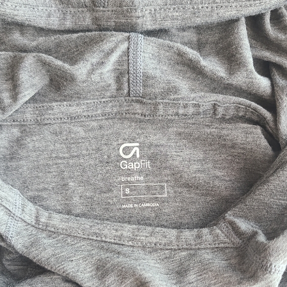 GAP Gray Fitted Sweatshirt Hoodie - Picture 6 of 6